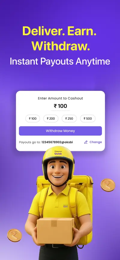 Store screenshot: instant payouts to the rider’s account