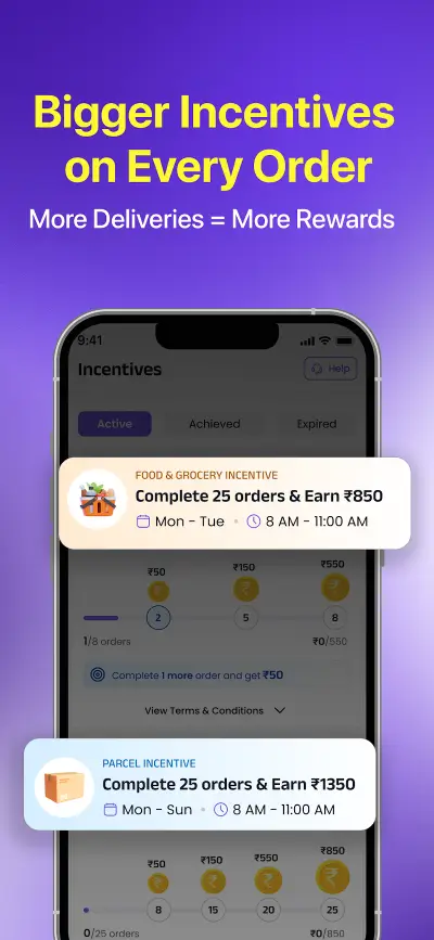 Store screenshot: incentives for completing orders
